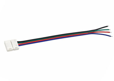 China Des einzelne der Farbeflexibler LED Kontakt-Streifen Streifen-Verbindungsstück-2, zum von 4 Stiften zu verdrahten fournisseur