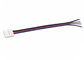 Des einzelne der Farbeflexibler LED Kontakt-Streifen Streifen-Verbindungsstück-2, zum von 4 Stiften zu verdrahten fournisseur